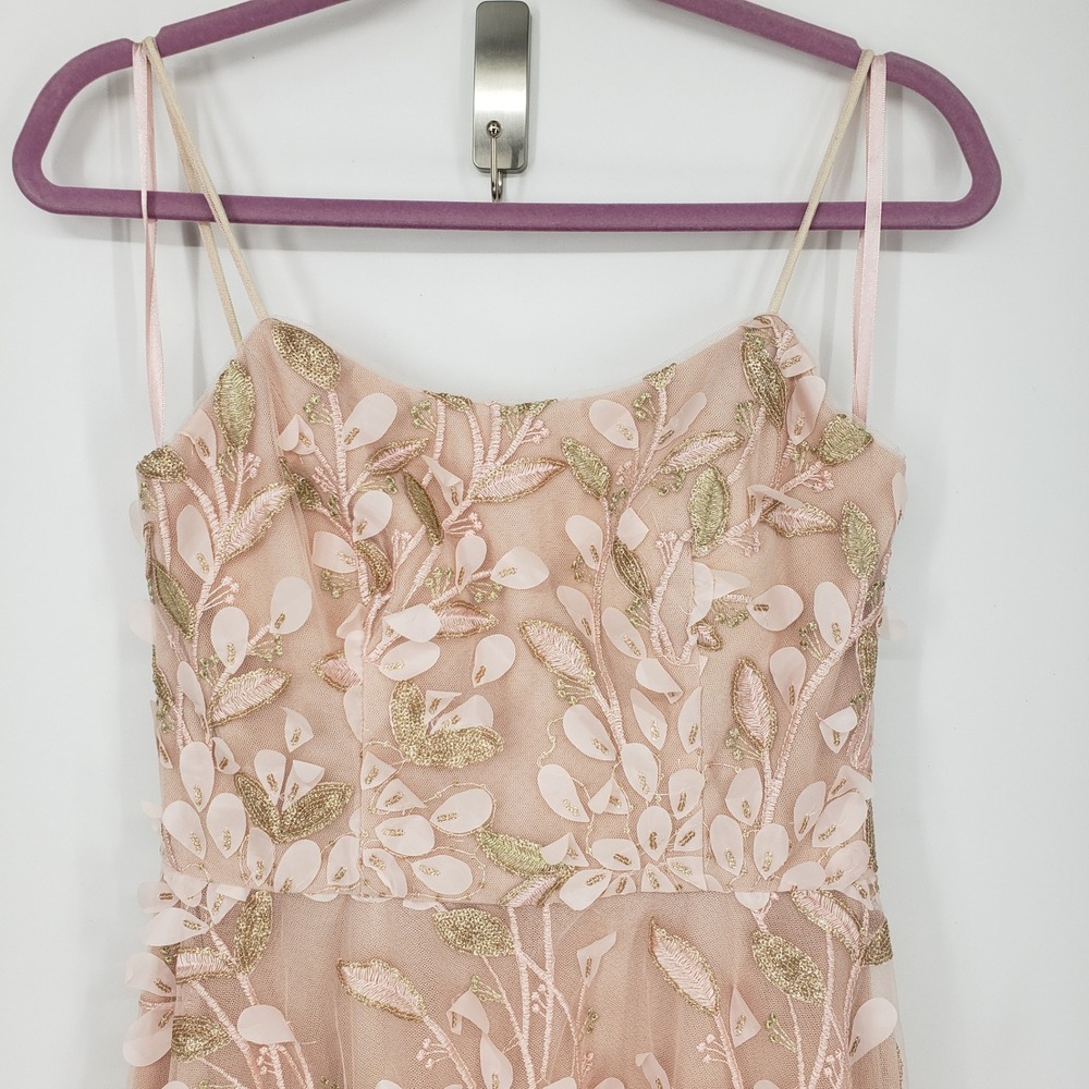 XSCAPE Embroidered Gown Formal Evening Dress Special Occasion Size 6 Blush Pink - Picture 8 of 15